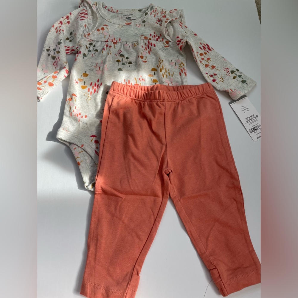 Carters baby girl 6month outfit 2 piece set